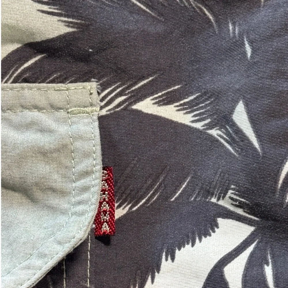 Tommy Bahama Mens LARGE‎ Palm Tree Print Swim Trunks Mesh Lined Pocket Shorts